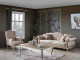  Balat Krem Ikili Sofa