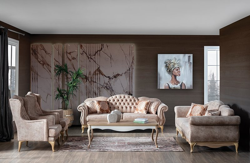 Balat Krem طقم أريكة