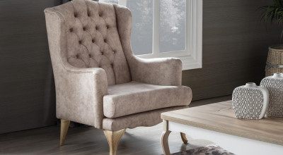 Balat Tekli Koltuk / Armchair Krem