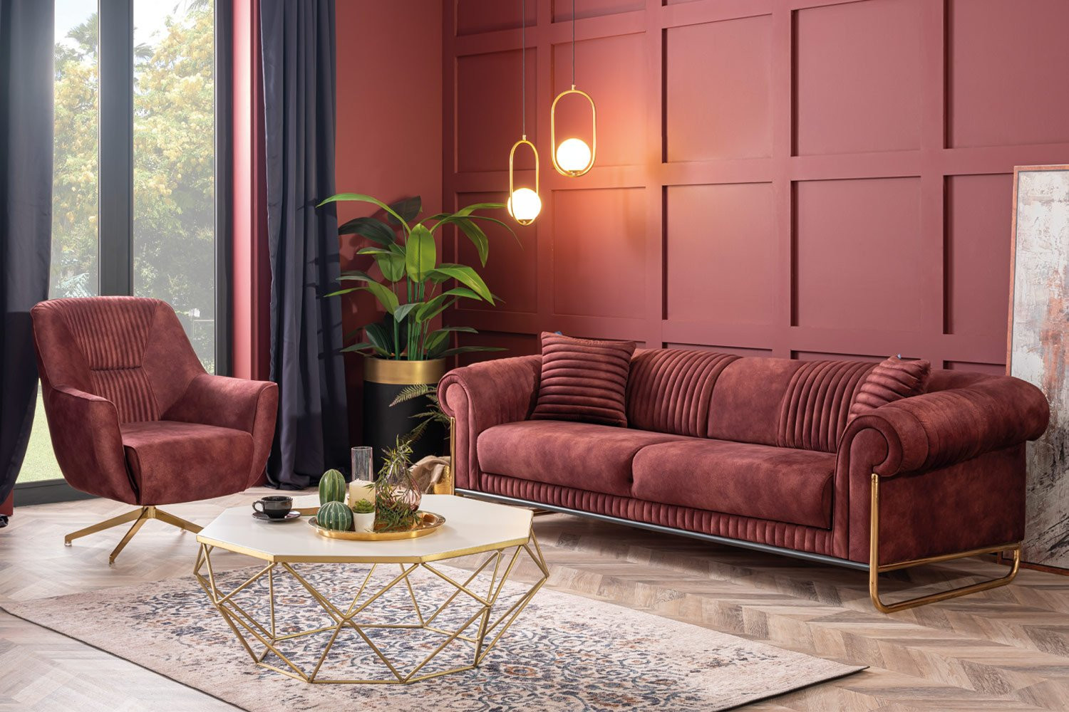 Bornova طقم أريكة