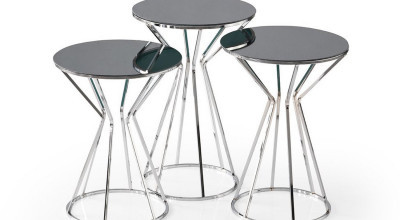 Kum Saati Side Table - Krom