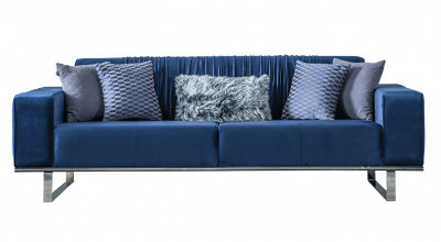 David Üçlü Koltuk  - Mavi