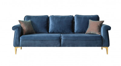 Çamlıca Üçlü Koltuk - Mavi