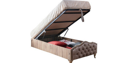 Balat Krem سرير مع تخزينLi Karyola Aksesuarı 120*200(*)