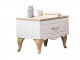  Balat Krem Bedside Table (2 Adet)