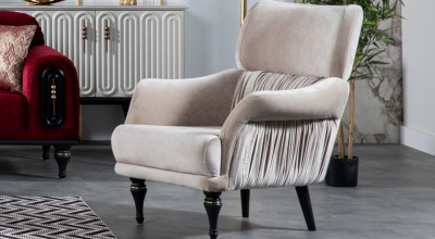 Belgrad Tekli Berjer - Krem