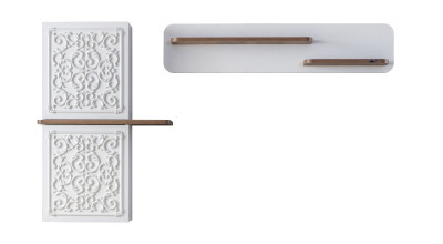 Boston Krem Stil Duvar Ünitesi Duvar Ünitesi Üst Blok