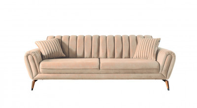 Gusto Üçlü Koltuk - Krem