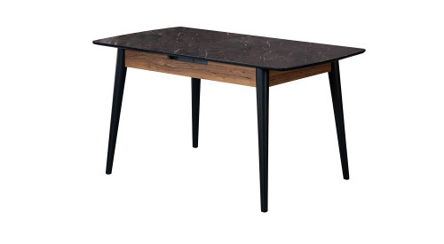 Bambu Büyüyen Mutfak Masası Seti (Ceviz-Mermer)