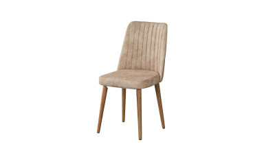 Bambu Sandalye Ceviz - Kahverengi (4 Adet)