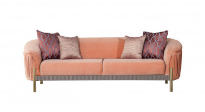 Florya Üçlü Koltuk - Pudra Pembesi