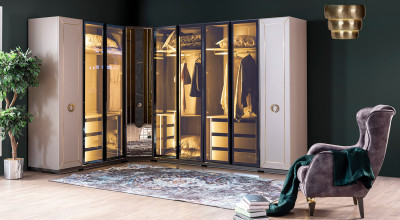 Lizbon Standart Köşe Dolap