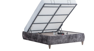 Lizbon Stil سرير مع تخزينLi Karyola Aksesuarı (160Lik)