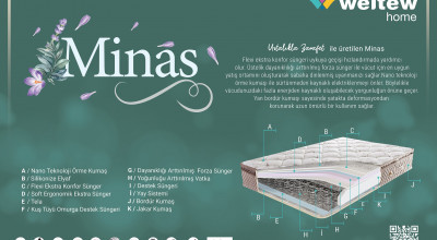 Minas Çift Kişilik Yatak