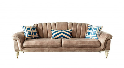 Nirvana Üçlü Koltuk - Krem