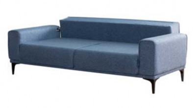 Stil Üçlü Koltuk - Mavi