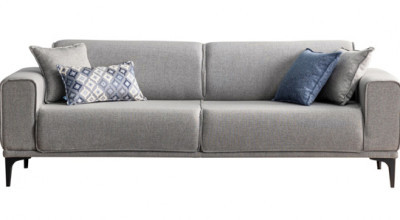 Stil Üçlü Koltuk - Açık Gri