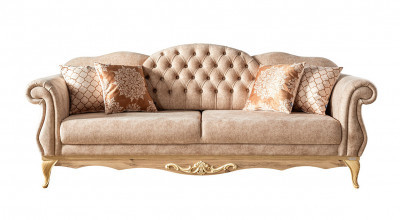 Balat Üçlü Koltuk - Krem