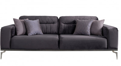 New Zirkon Üçlü Koltuk - Antrasit